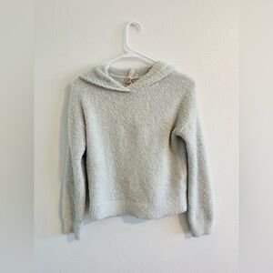 it’s our time White Fluffy Sweater Kids M 10/12